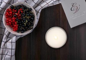 Eve Victoria Home Fragrance Candle Top View Cassis Noir