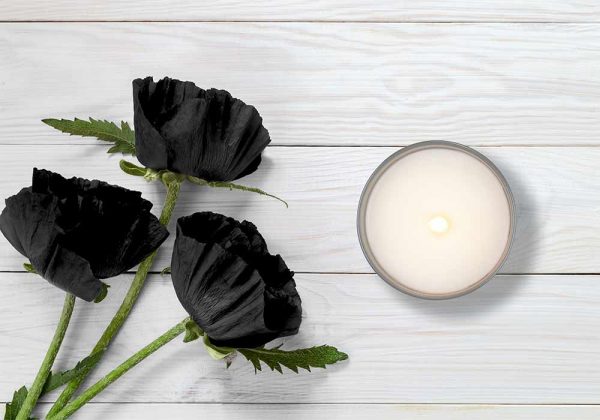 Eve Victoria Home Fragrance Candle Top View Black Poppy