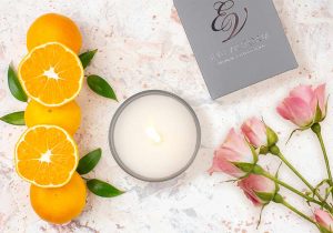 Eve Victoria Home Fragrance Candle Top View Neroli Rose & Sandalwood