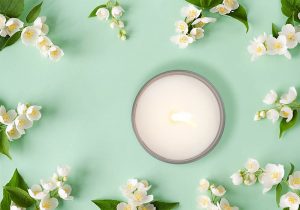Eve Victoria Home Fragrance Candle Top View Jasmine Ginger & Frankincense
